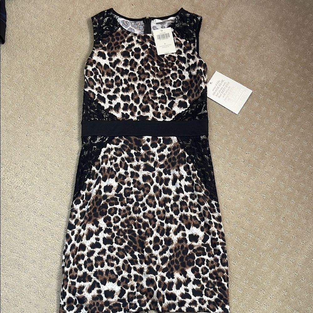 Leopard Print Sleeveless Dress